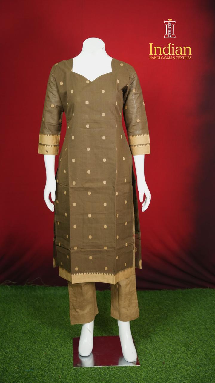 N Handloom Cotton Sets - Brown