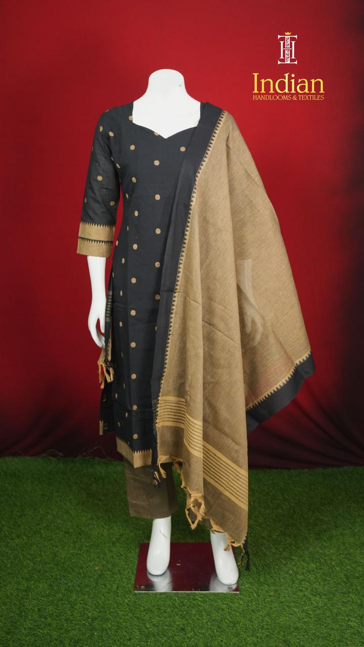 N Handloom Cotton Sets - Black