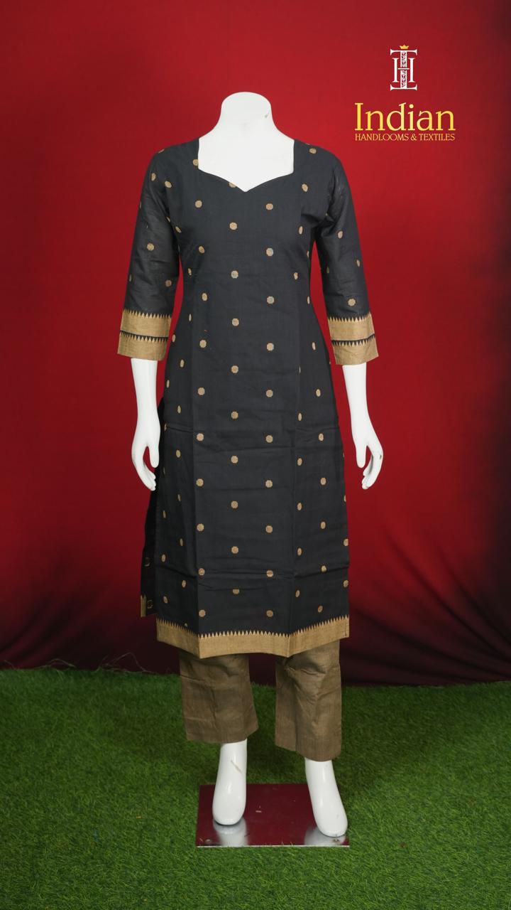 N Handloom Cotton Sets - Black