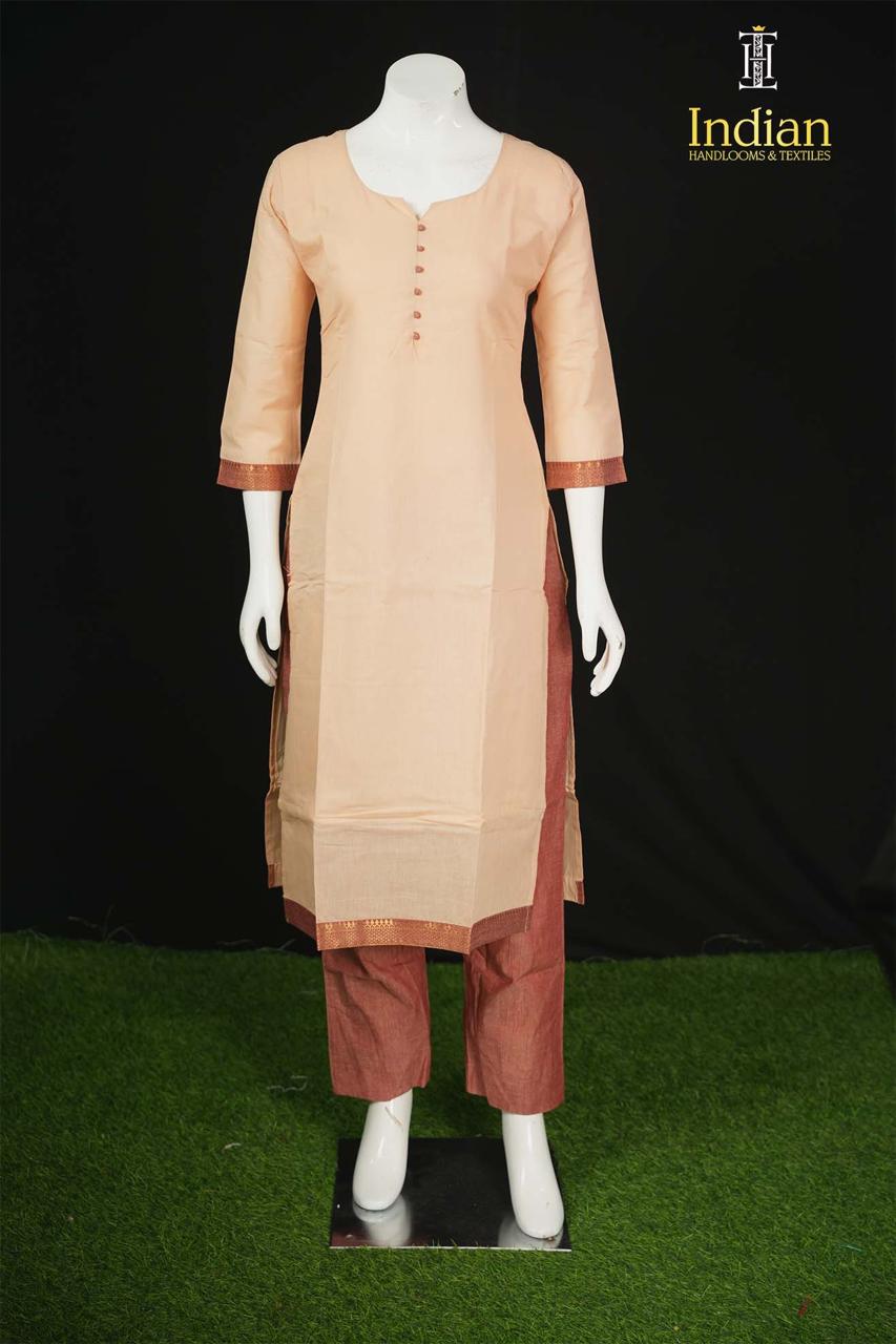 C Mangagiri Cotton Sets - Half &amp; Maroon