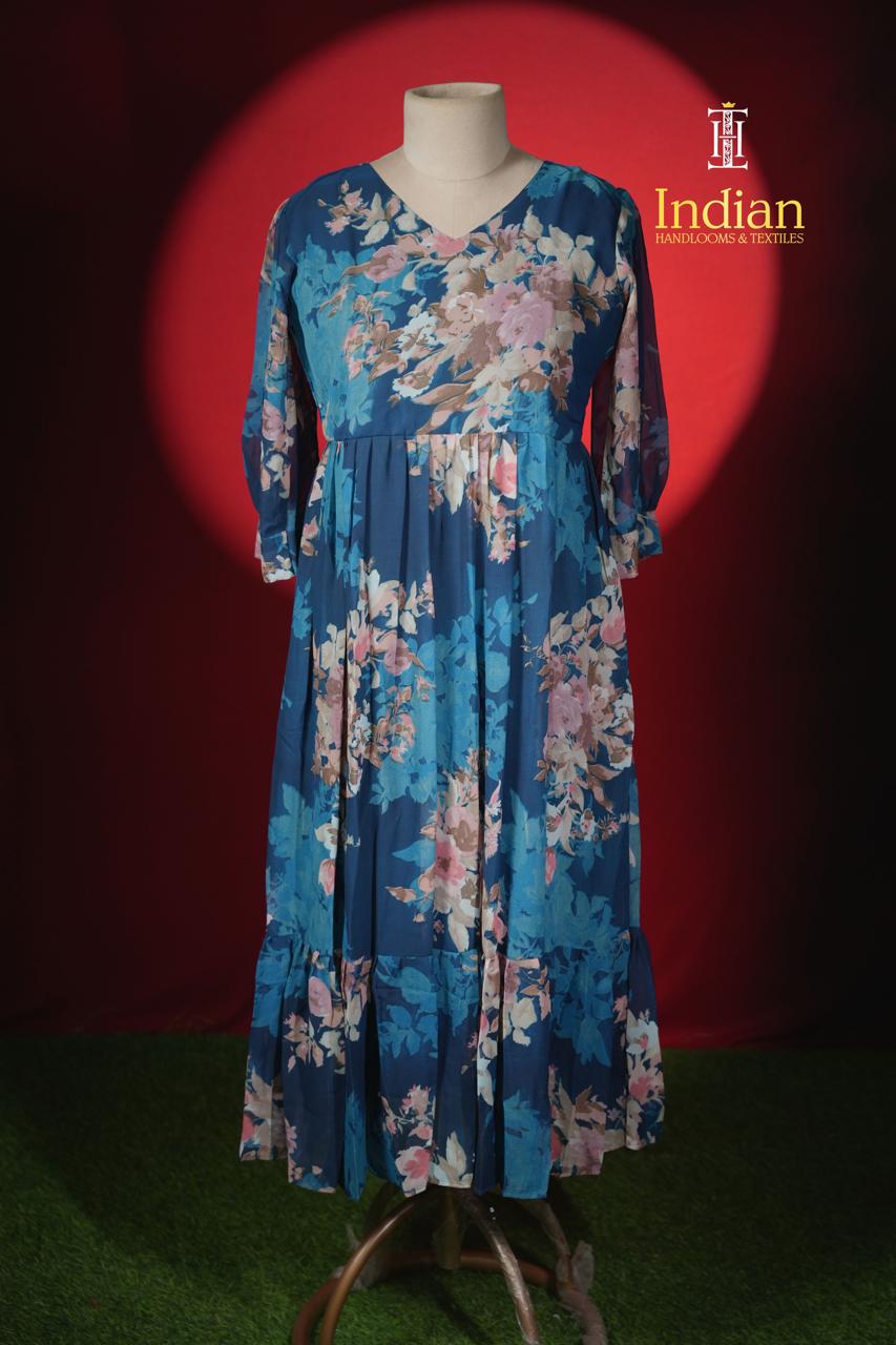 A Georgette Frocks - Blue