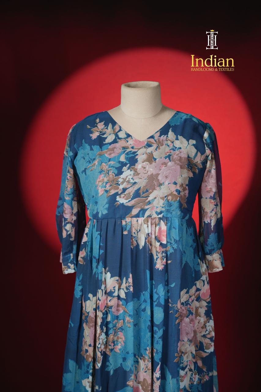 A Georgette Frocks - Blue