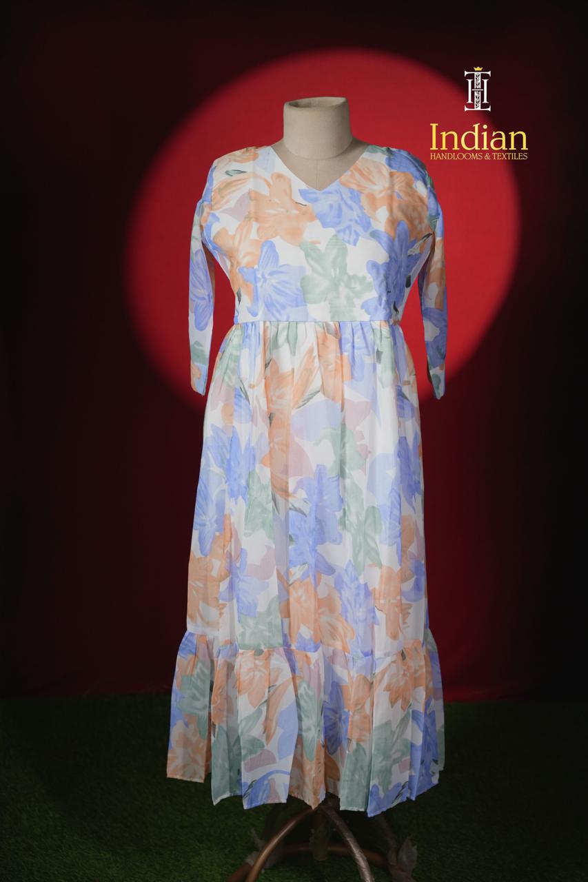 A Georgette Frocks - Lavender