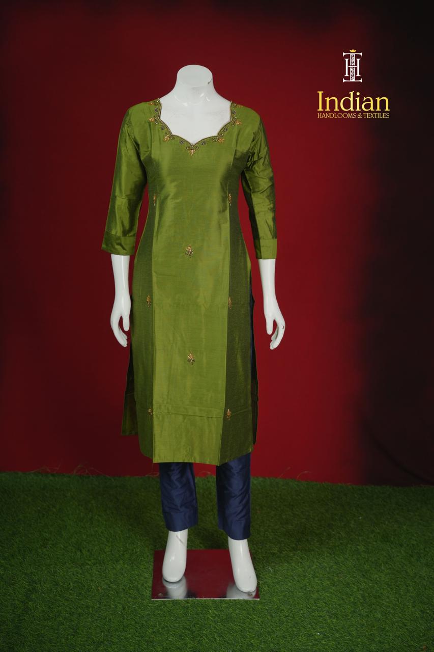 1 Raw Silk HW Sets - Green &amp; Blue