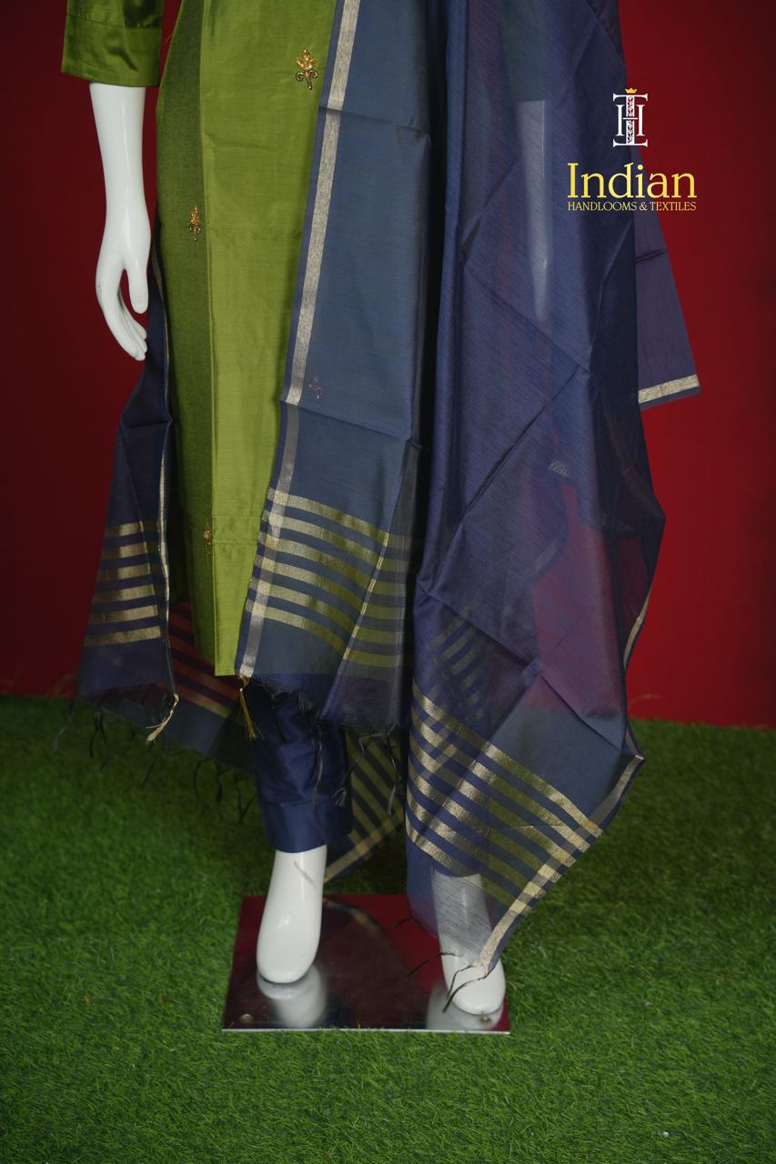 1 Raw Silk HW Sets - Green &amp; Blue