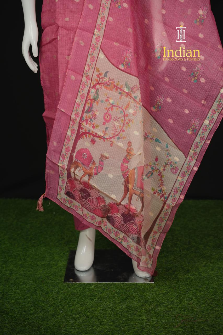 Digital Kota Cotton Sets - Leight Peach