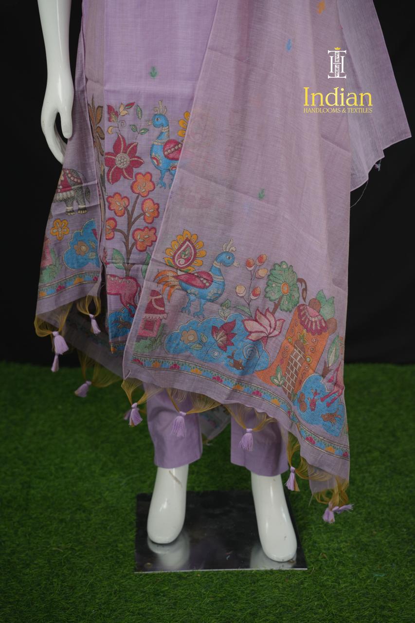 Premium Jamdhani  Sets - Lavender 1