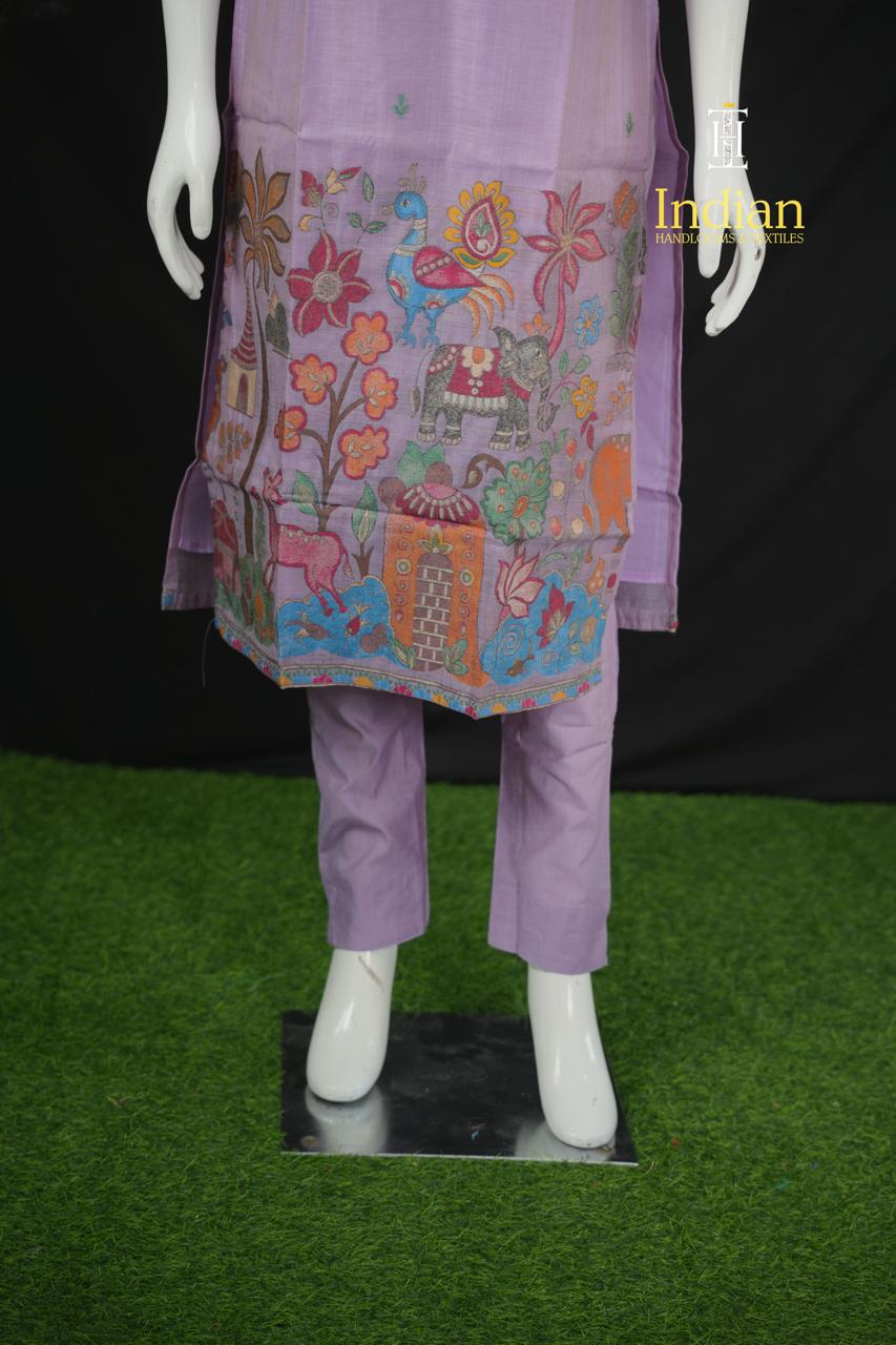 Premium Jamdhani  Sets - Lavender 1