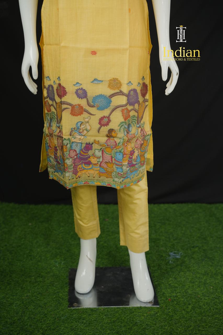 Premium Jamdhani Sets - Yellow