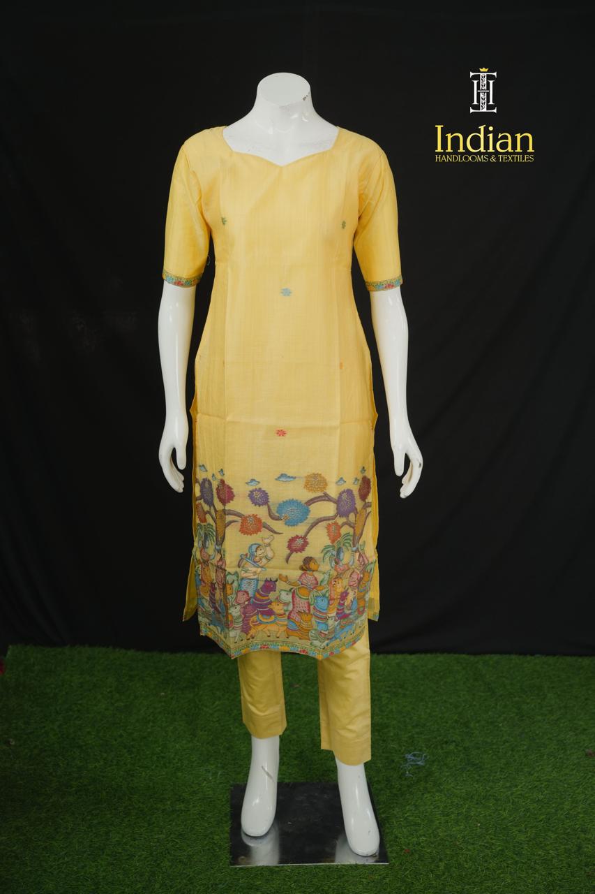 Premium Jamdhani Sets - Yellow