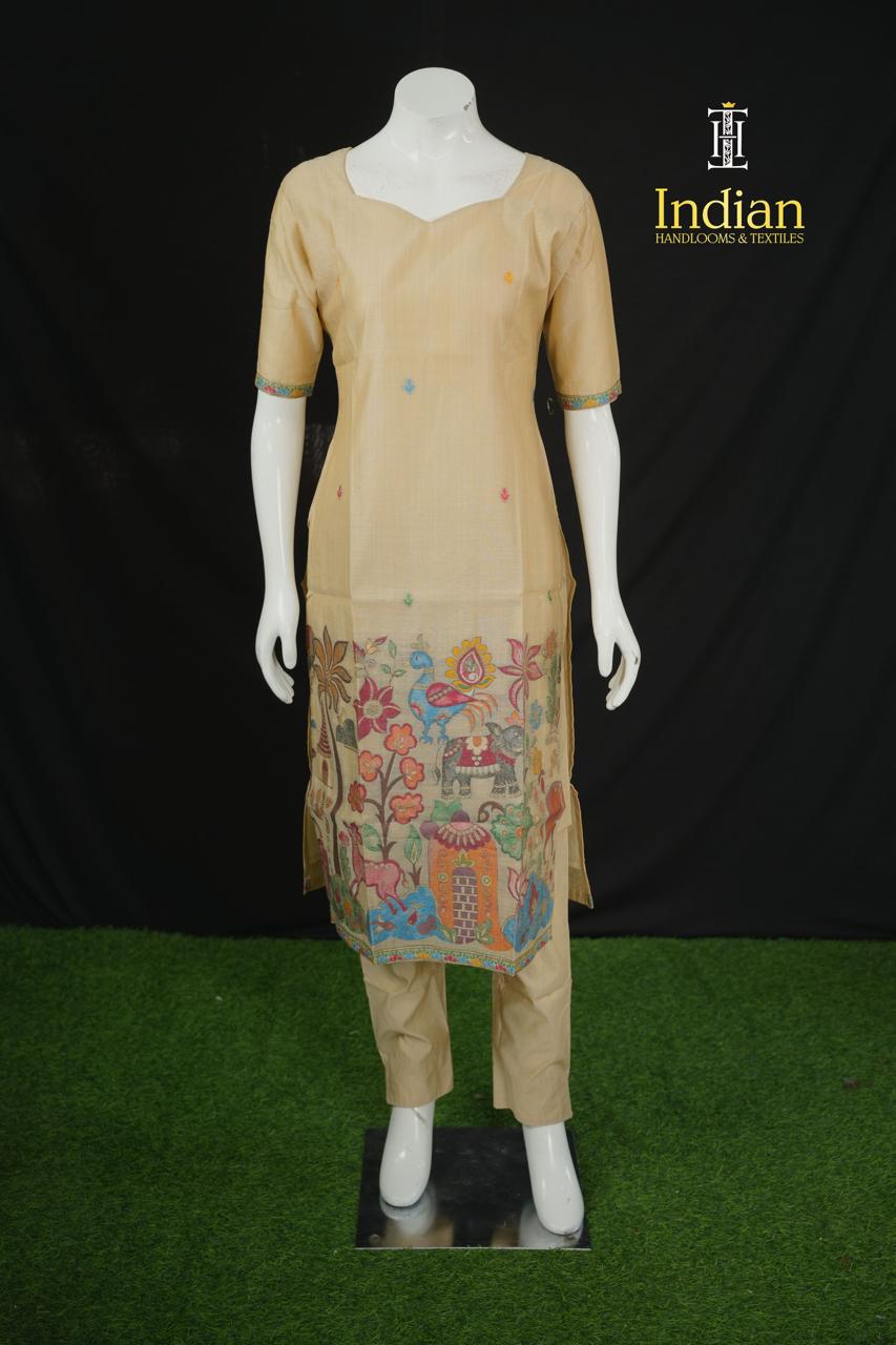 Premium Jamdhani Sets - Cream