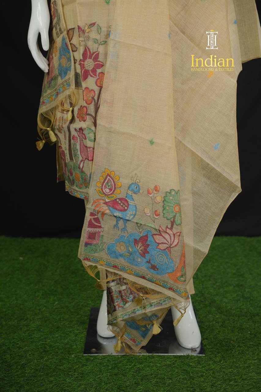 Premium Jamdhani Sets - Pista Green 1