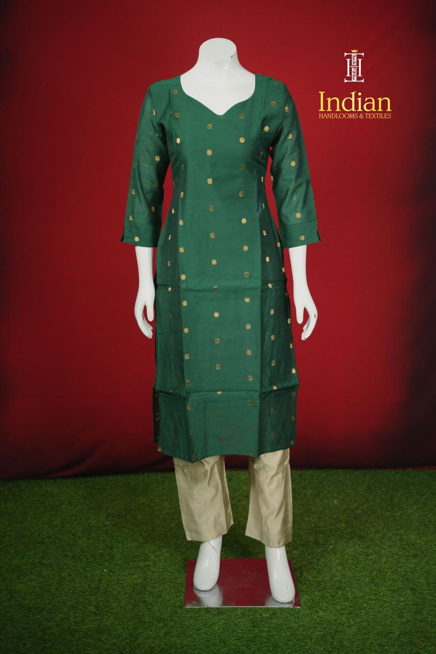 New 1 Raw Silk Sets - Dark Green