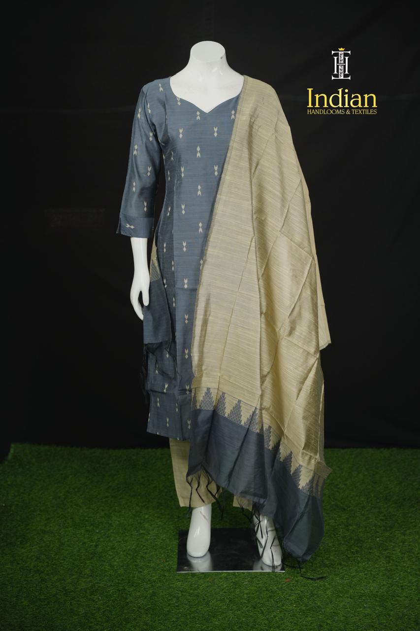 New 1 Raw Silk Sets - Grey