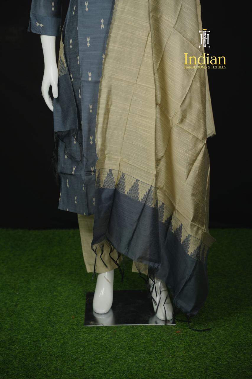 New 1 Raw Silk Sets - Grey