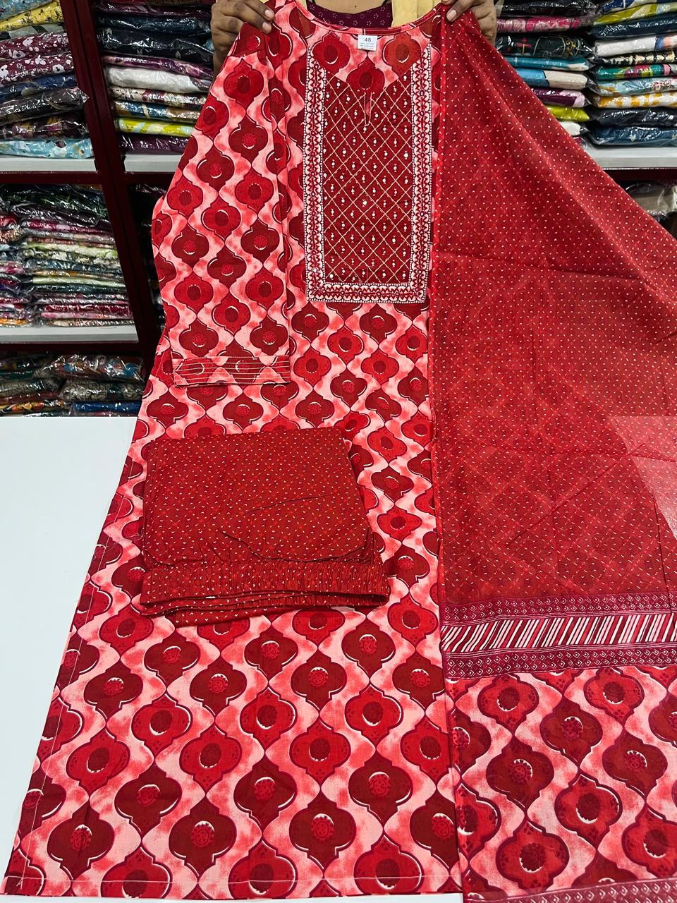 Pre PL Jaipuri Cotton - Rust