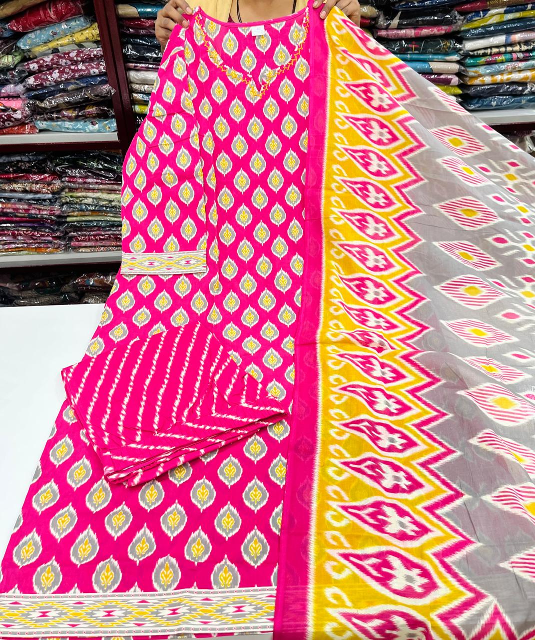 Pre PL Jaipuri Cotton - Dark Pink
