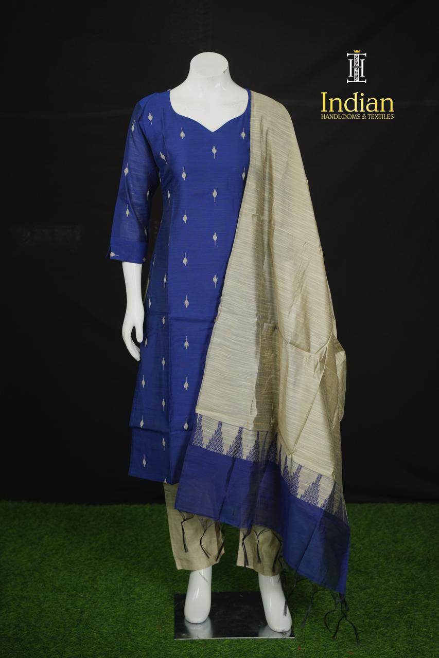 New 1 Raw Silk Sets - Dark Blue
