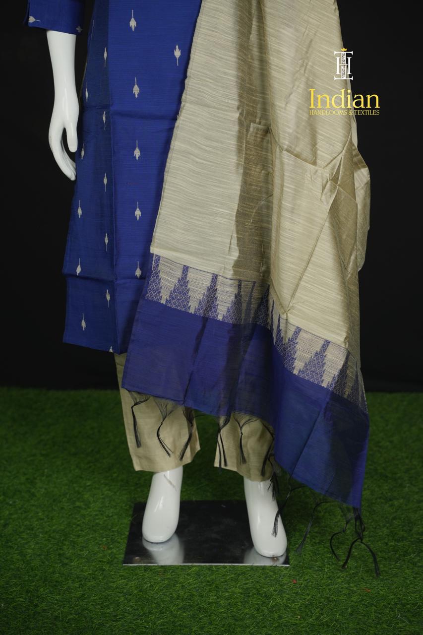 New 1 Raw Silk Sets - Dark Blue