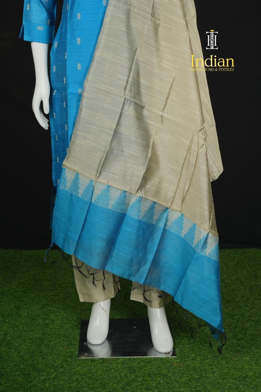 New 1 Raw Silk Sets - Sky Blue