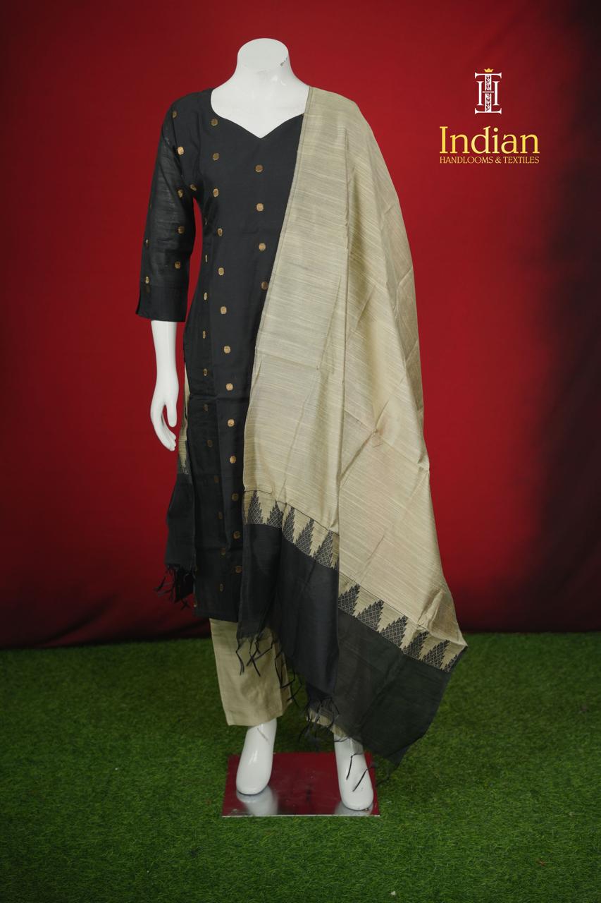 New 1 Raw Silk Sets - Black