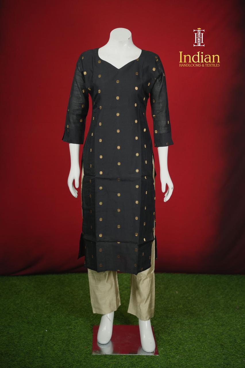 New 1 Raw Silk Sets - Black