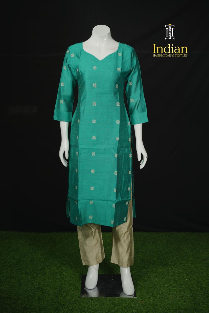 New 1 Raw Silk Sets - Sea Green