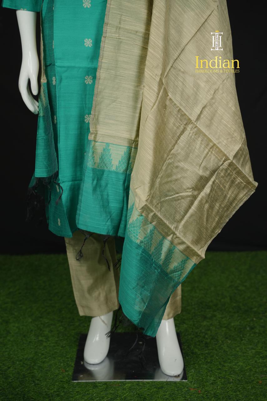 New 1 Raw Silk Sets - Sea Green