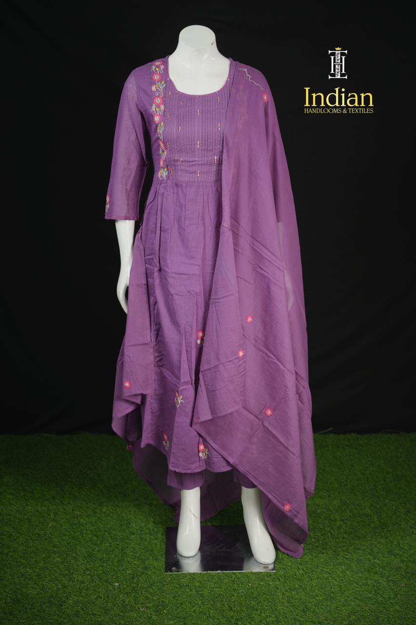 Premium Mul Cotton - Purple 101