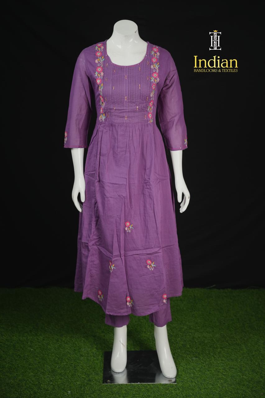 Premium Mul Cotton - Purple 101