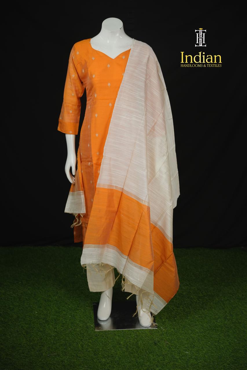 NP Raw Silk Sets - Orange
