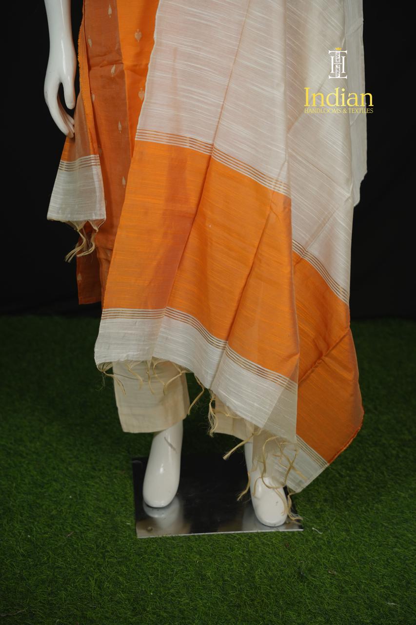 NP Raw Silk Sets - Orange