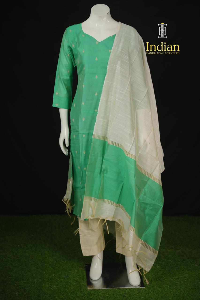 NP Raw Silk Sets - Sea Green