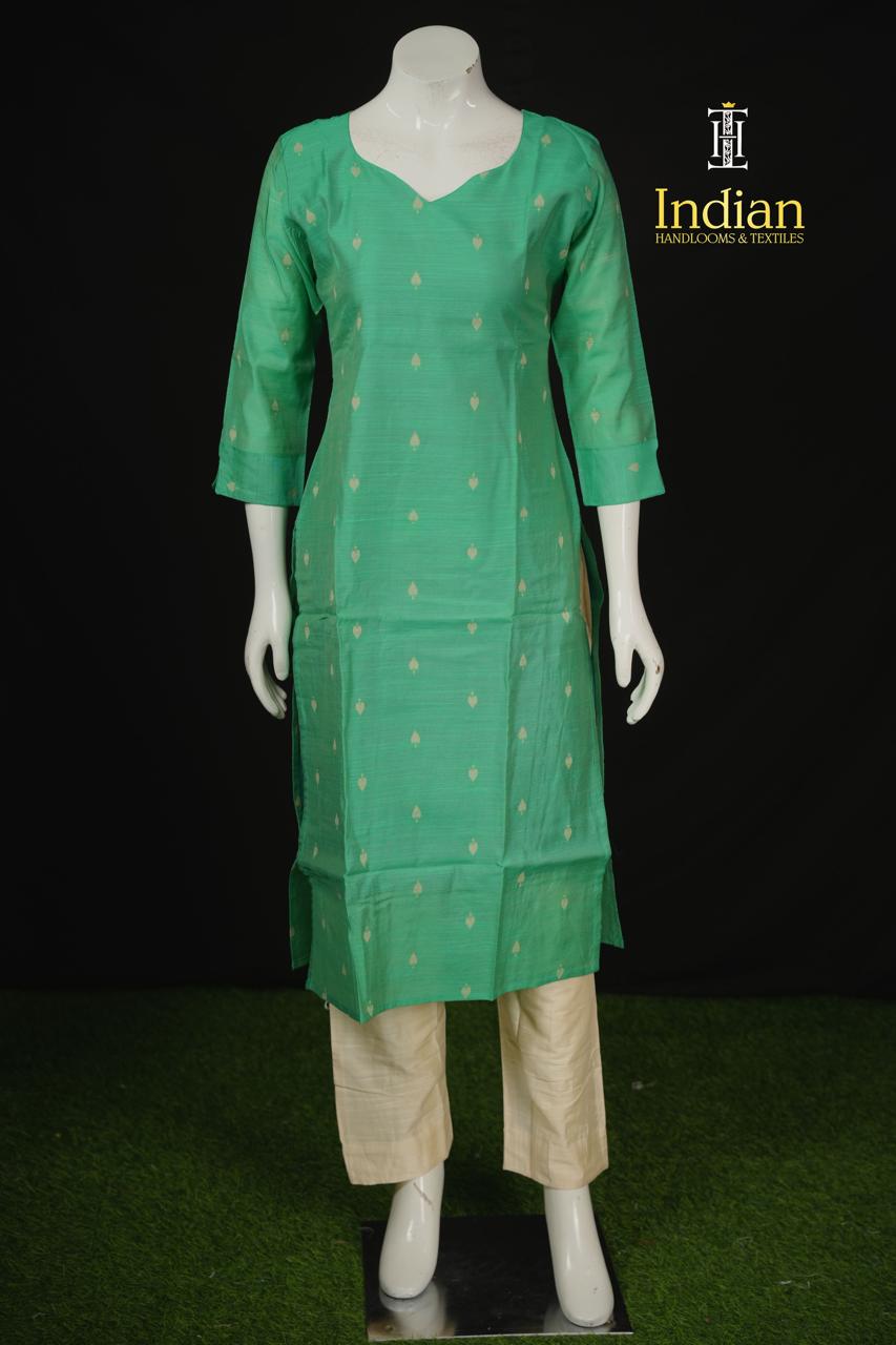 NP Raw Silk Sets - Sea Green