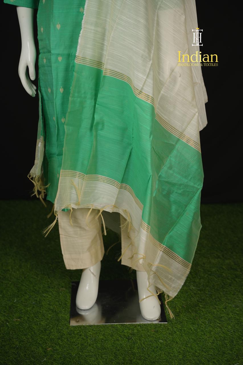 NP Raw Silk Sets - Sea Green