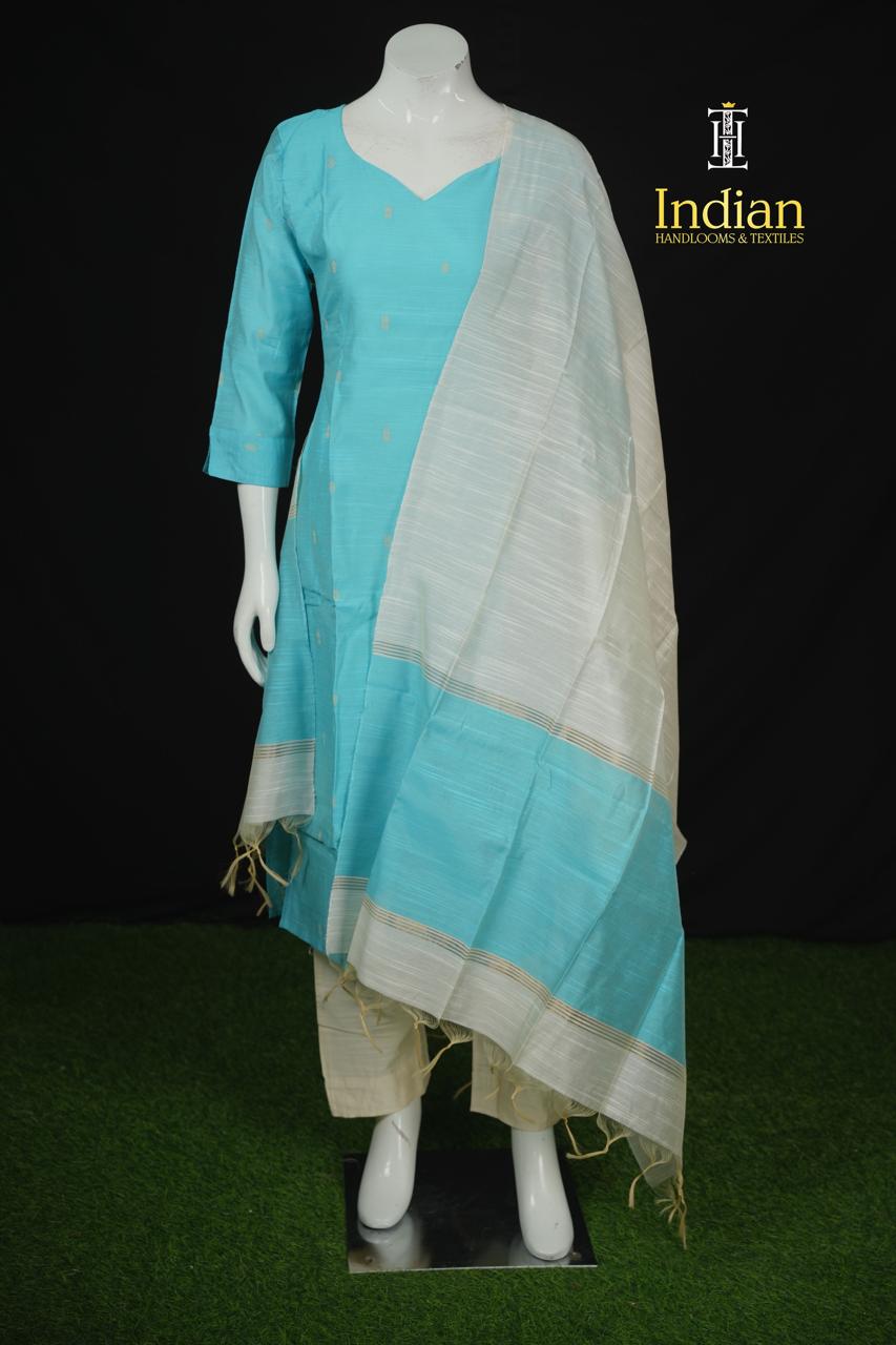 NP Raw Silk Sets - Sky Blue
