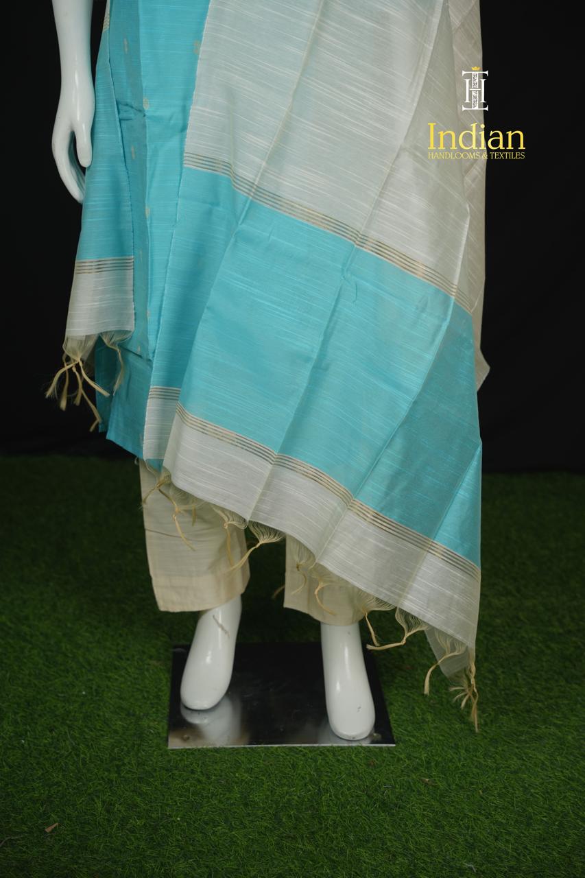 NP Raw Silk Sets - Sky Blue