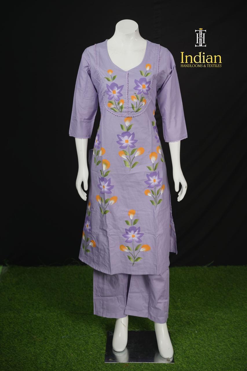 Brush Paint Line Cut 3 Pc Set -Lavender