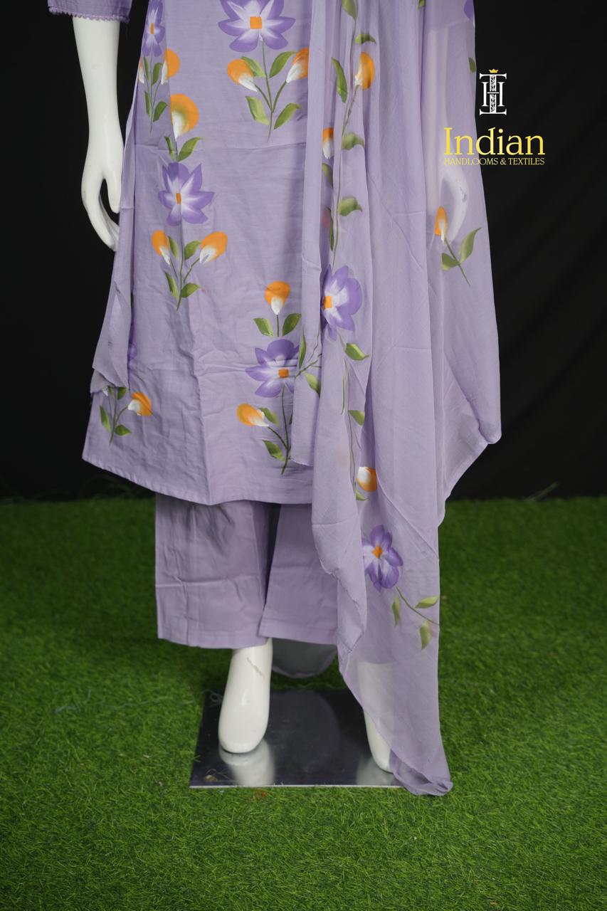 Brush Paint Line Cut 3 Pc Set -Lavender