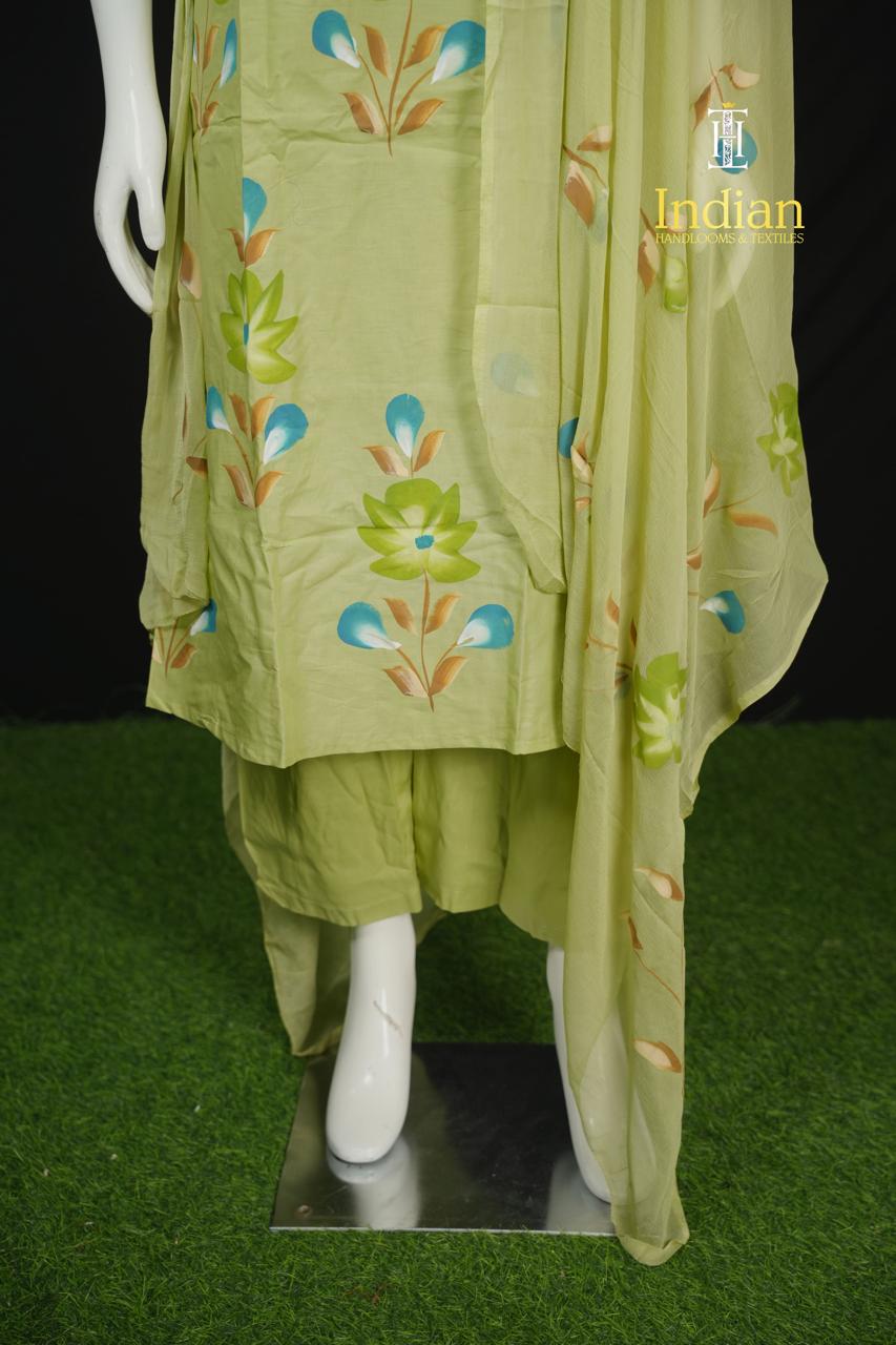 Brush Paint Line Cut 3 Pc Set -Lite Pista Green