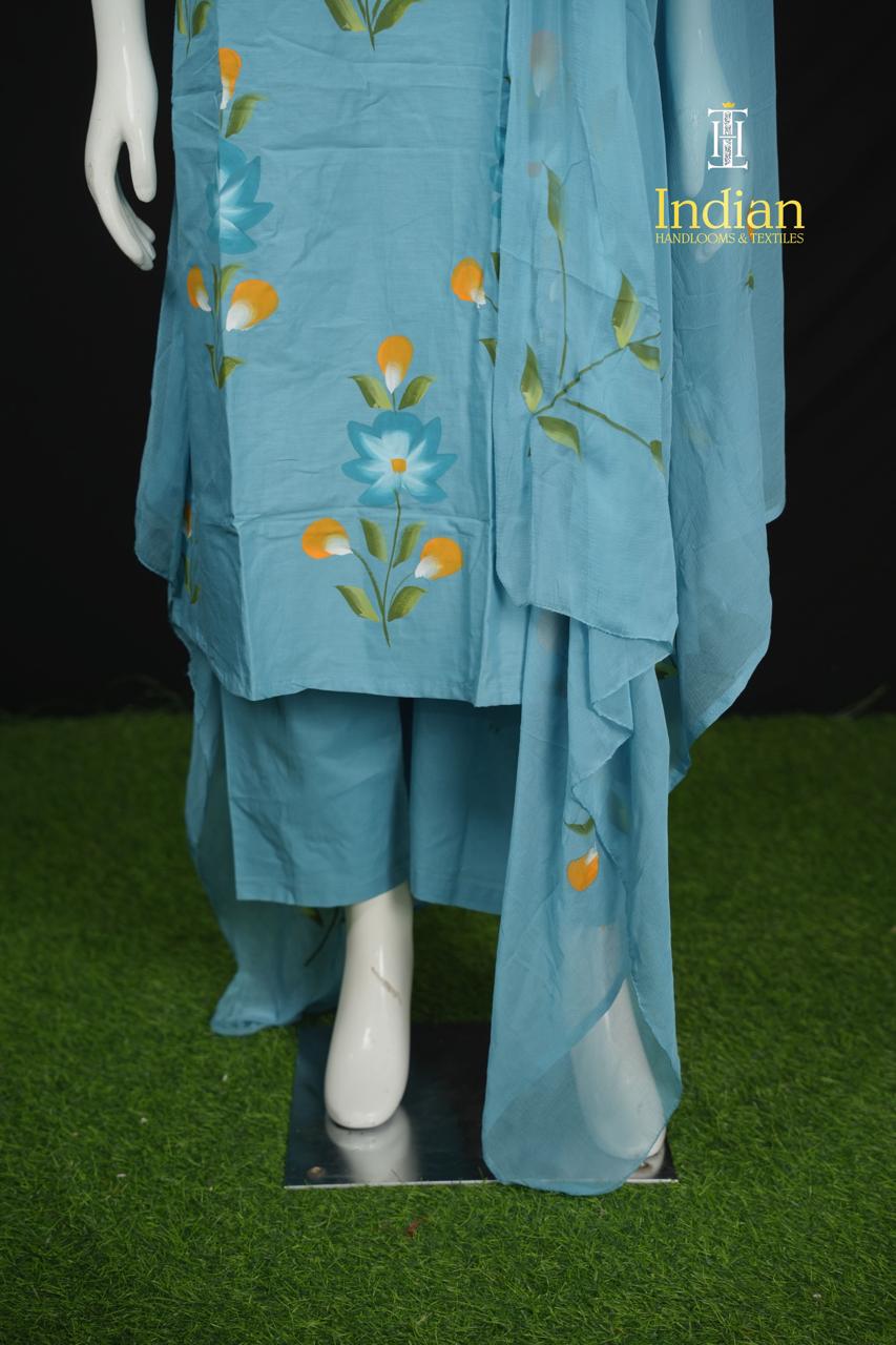 Brush Paint Line Cut 3 Pc Set -Blue