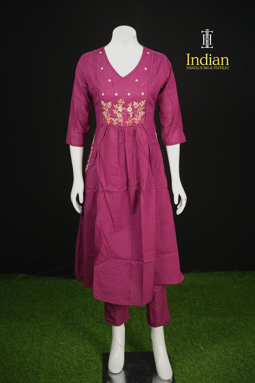 Designer Mul Cotton-Mejanta Pink 5