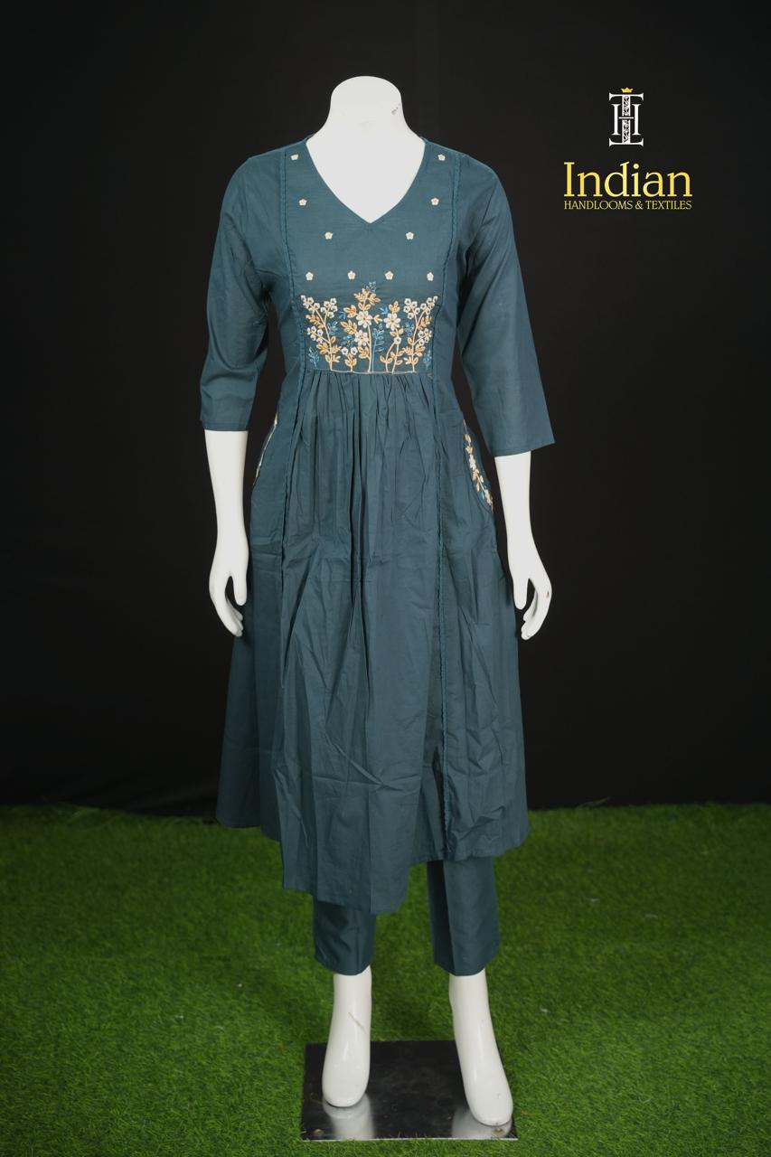 Designer Mul Cotton- Blue  8