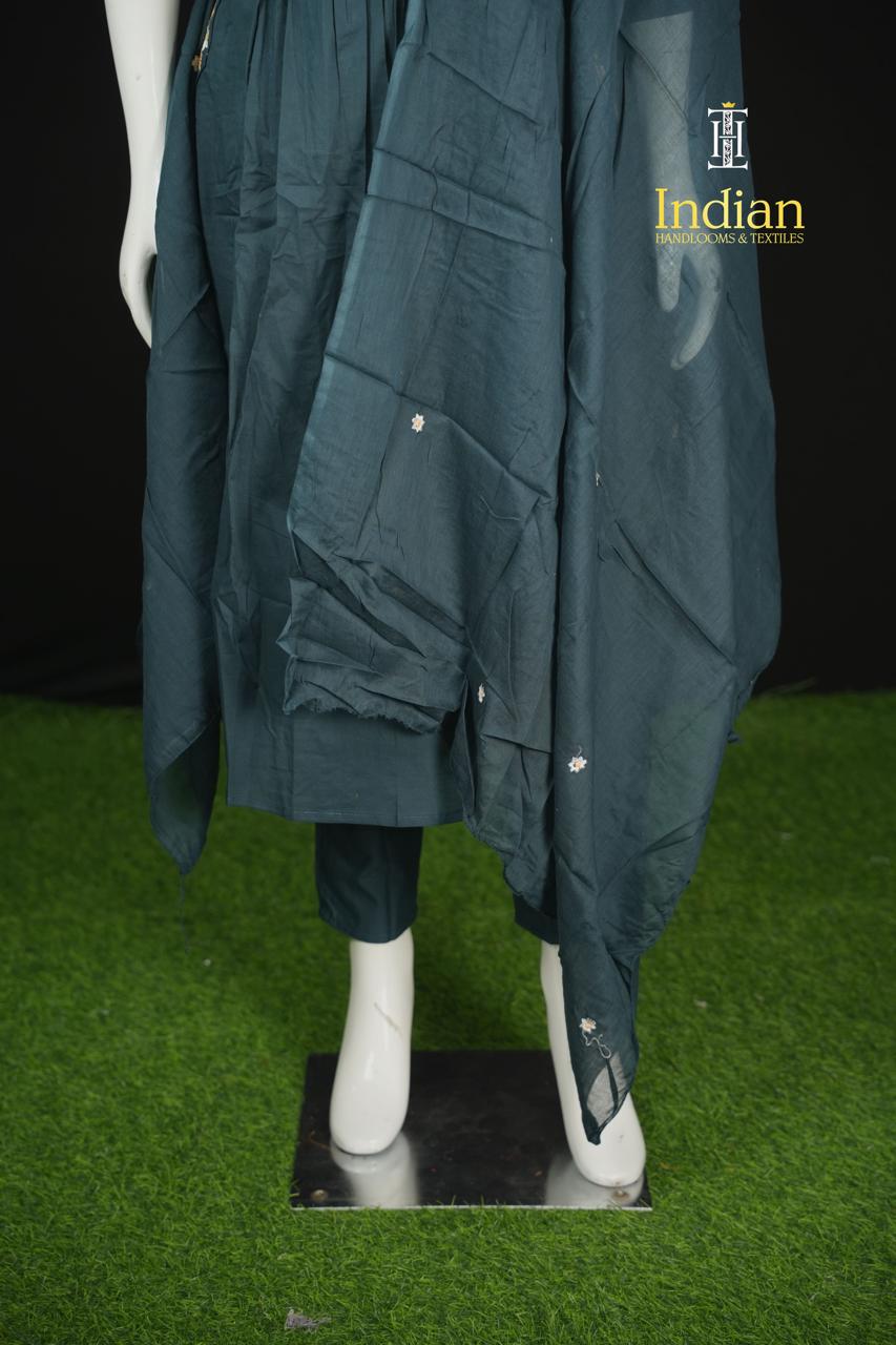 Designer Mul Cotton- Blue  8