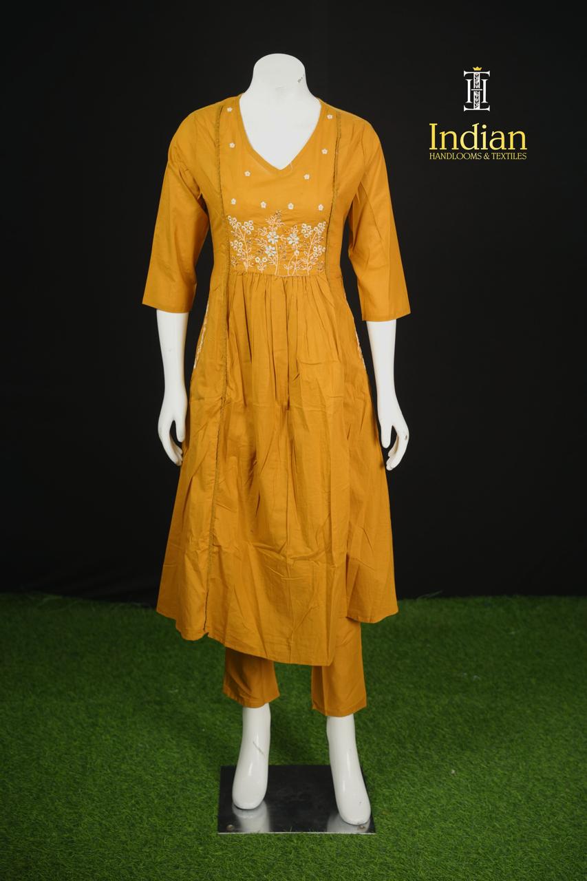 Designer Mul Cotton- Yellow 9