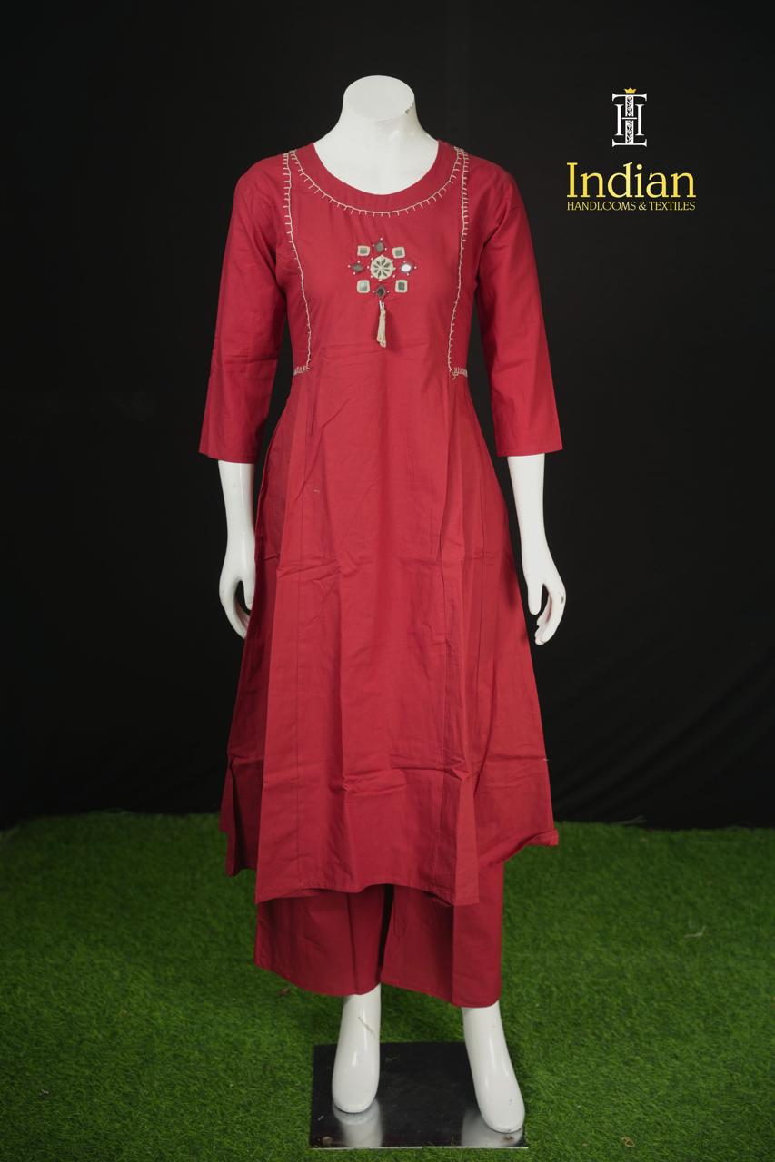 Designer Cotton Aline Cut 3 Pc Sets-2