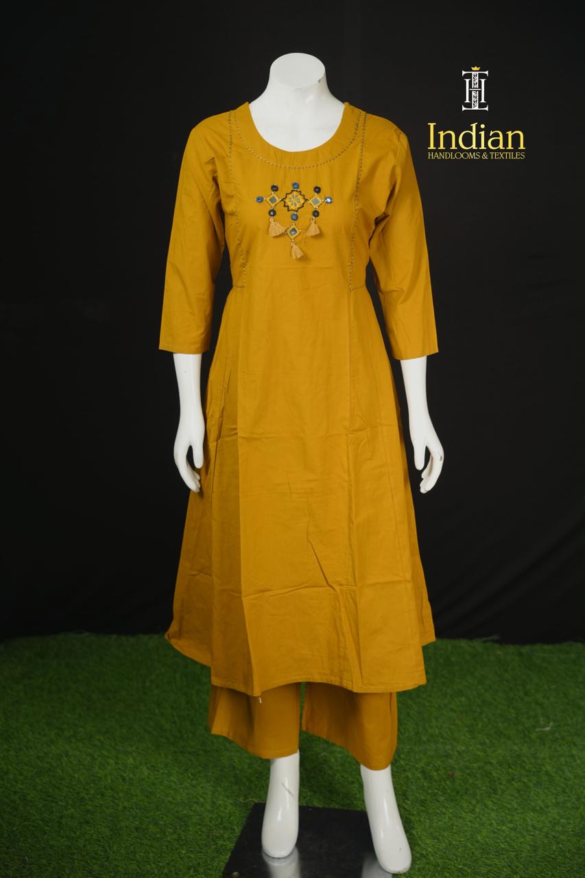 Designer Cotton Aline Cut 3 Pc Sets-3