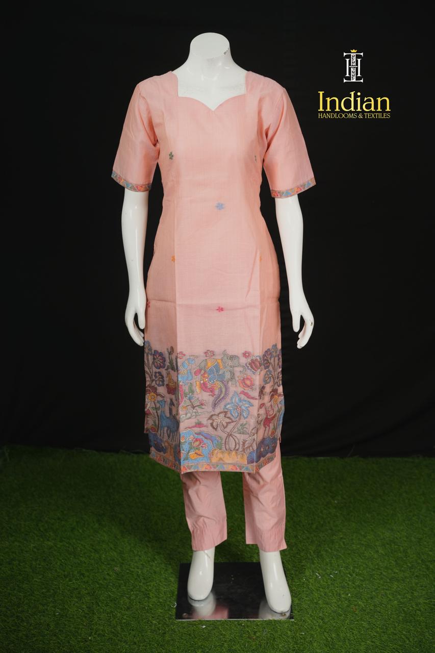 Premium Jamdhani Sets -Peach 4