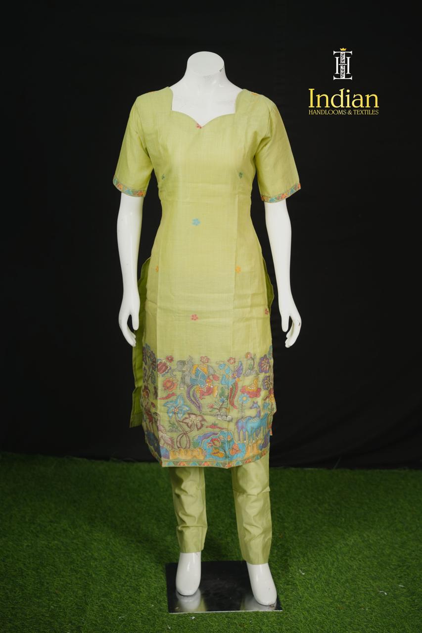 Premium Jamdhani Sets -Pista Green