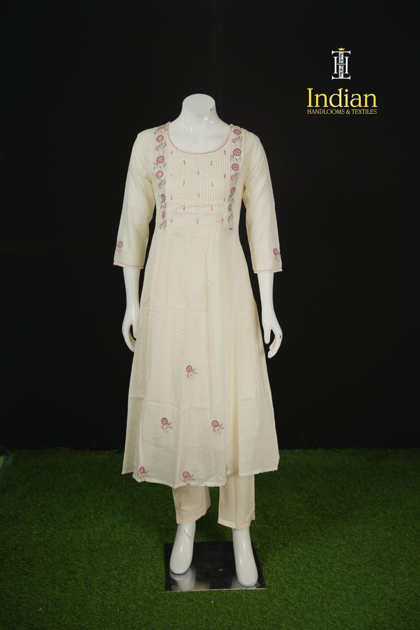 Premium Mul Cotton - Half White 104